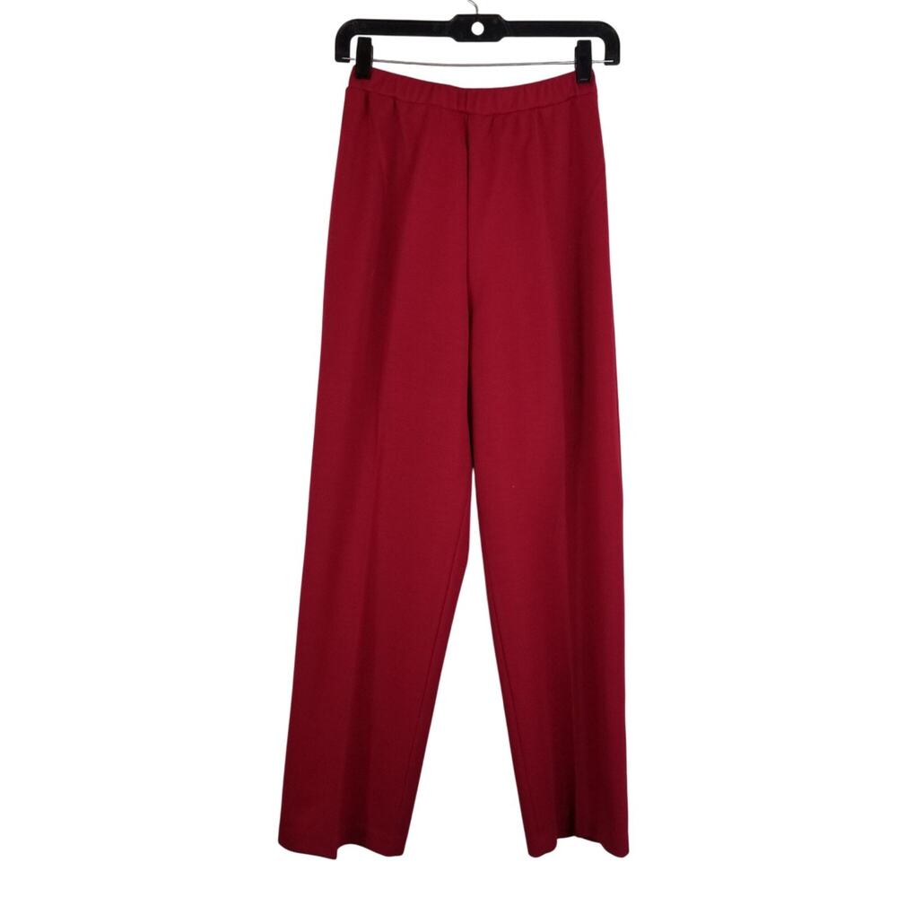 Vintage Red SST Womens Pants Size 12 Acrylic & Polyester Blend Made In USA
